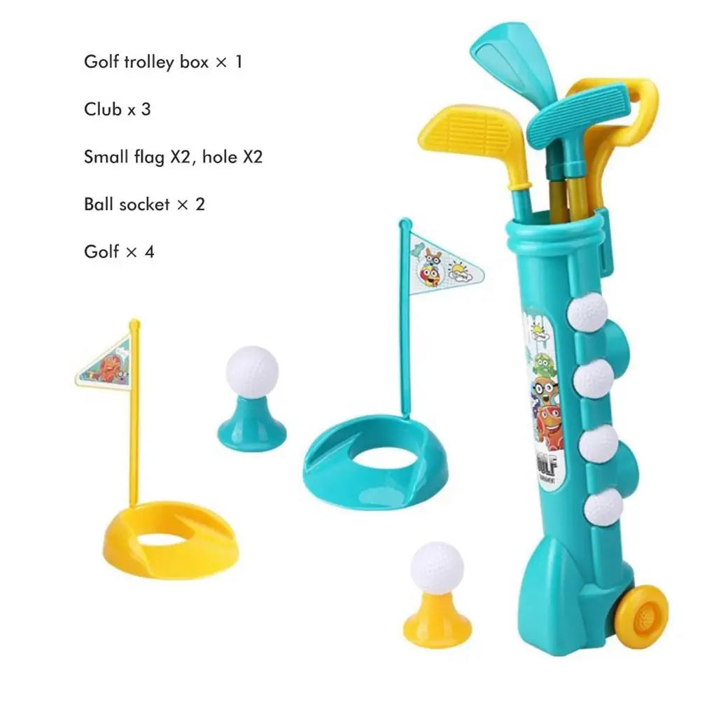 Golf Hole Exercise Game Wheel Sports Fitness Toys Set Accessories Supplies Backyard Kindergarten Baby Play House