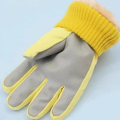 Fleece Gloves Five Fingers Plus Velvet Autumn And Winter The New Windproof Winter Sports Accessories Best Seller Ski Gloves Ski