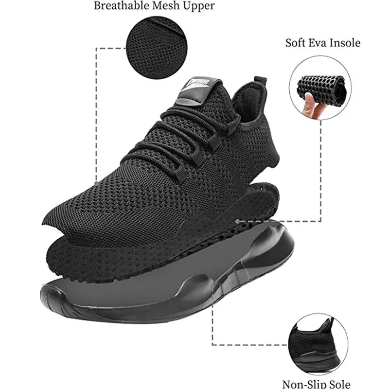 Men Sport Shoes Breathable Mens Walking Shoes Ultralight Sneakers Male Tennis Shoes Homme Anti-slip Running Shoes Tennis Sneaker