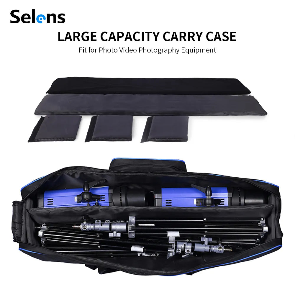 Selens Photography Equipment Camera Bag 72cm/105cm Waterproof Carrying Case With Padded For Photo Studio Lights Stand Tripod Bag