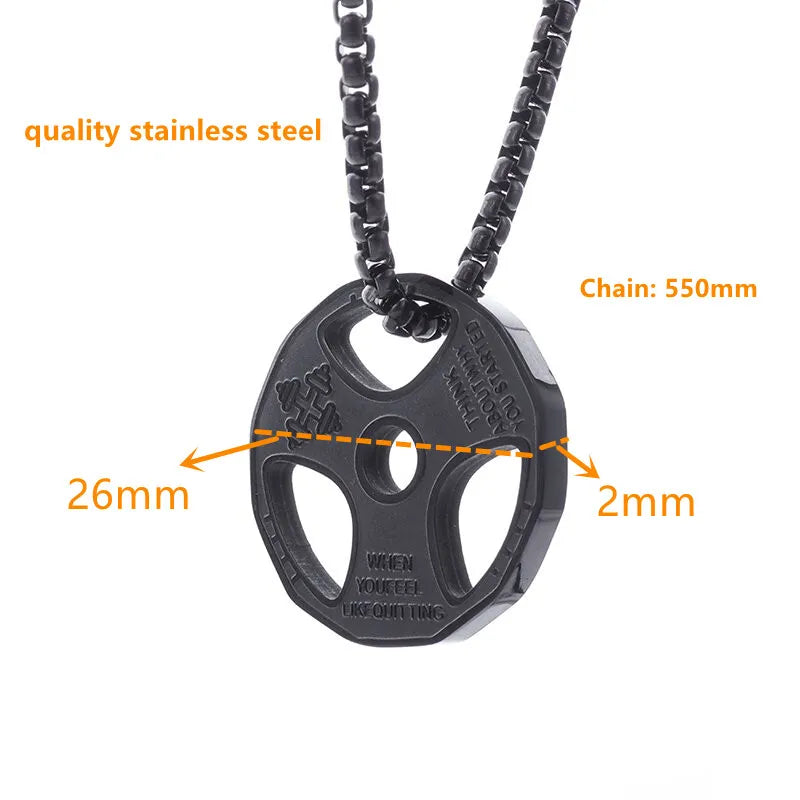 Barbell Necklace: Domineering Fitness Jewelry for Muscular Men! 💪🏋️‍♂️