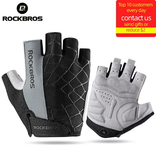 ROCKBROS Half Finger Cycling Gloves: Comfort & Protection for MTB Riders! 🚴‍♂️🔥