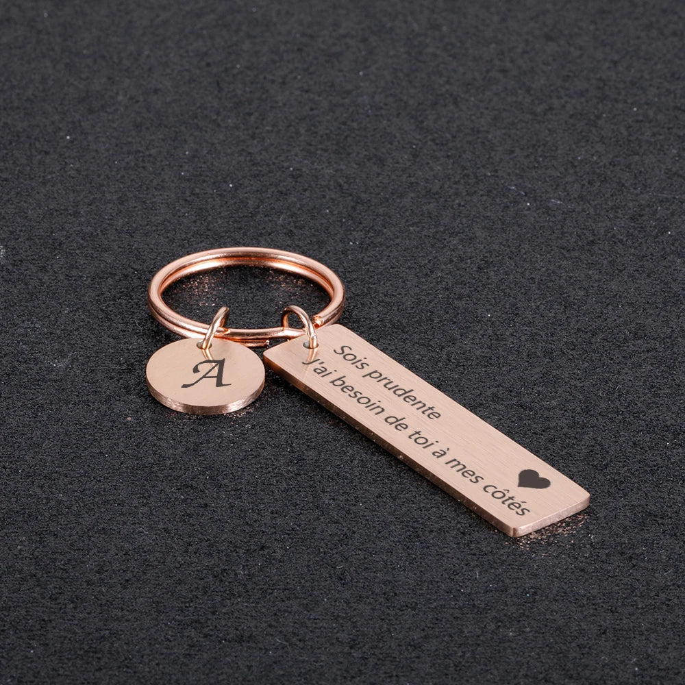 Couple Keychain Personalized Sois Prudente Special Keychains Customized Products Valentines Day Anniversary Gifts for Boyfriend