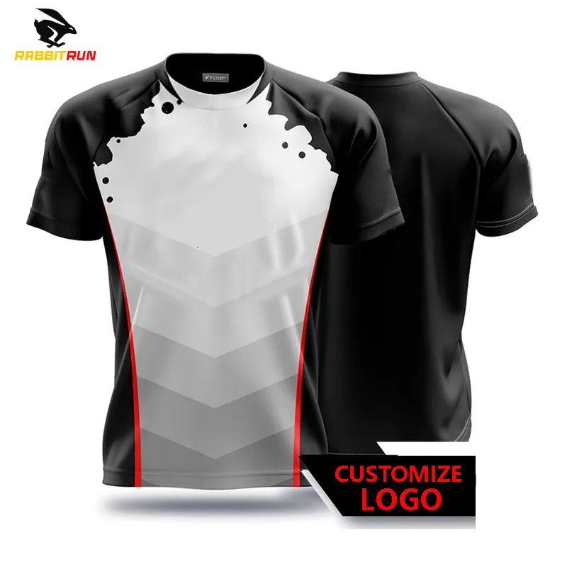 New Men's T-shirts for Men Quick-Drying Tees Shirt Uniforms Game competition Clothing Printed T-shirts Boys Breathable Sport