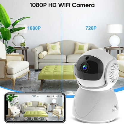 FHD WIFI PTZ Camera IP CCTV Security Protector Surveillance Wireless Camera Smart Auto Tracking Baby Monitor with Google Alexa