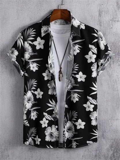 Hawaiian 3D Coconut Tree Top Men's Summer Beach Casual Clothing Street Outdoor Party Men's Shirt Loose Breathable Men's Clothing - MAGNET MARKET