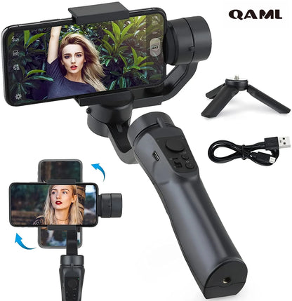 F6 3 Axis Gimbal Handheld Stabilizer Cellphone Action Camera Holder Anti Shake Video Record Smartphone Gimbal For Phone