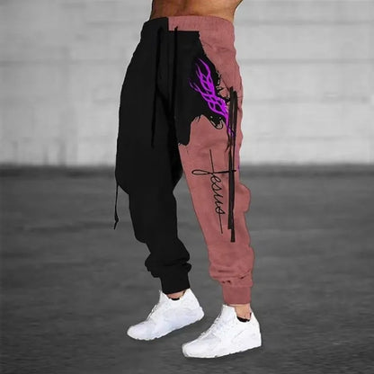 Men Sweatpants Jogger Masculina Drawstring Elastic Waist 3D Printed Graphic Comfort Breathable Sports Streetwear Designer