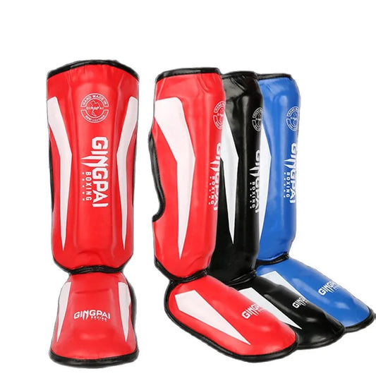 Thicker Boxing Shin Protective Guards Leggings Protection Equipment Martial Arts Muay Thai Taekwondo Feet Leg Ankle Protectors