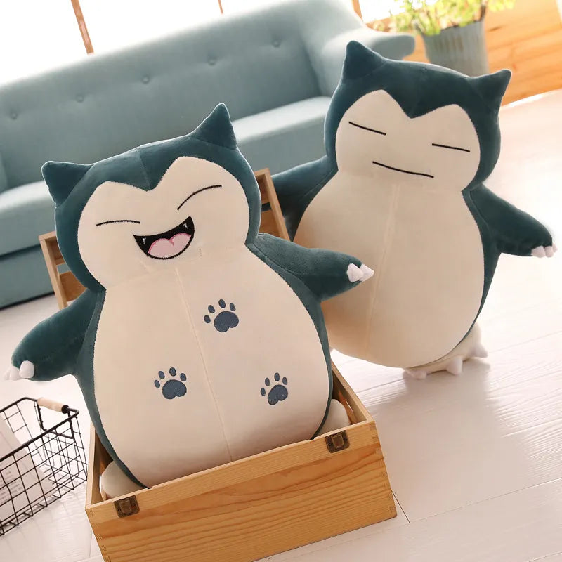 30/200cm Huge Pokemon Snorlax Anime Plush Toys Big Pokémon Plushie Kawaii Semi-finished Leather Holster Pillow Gift for Children