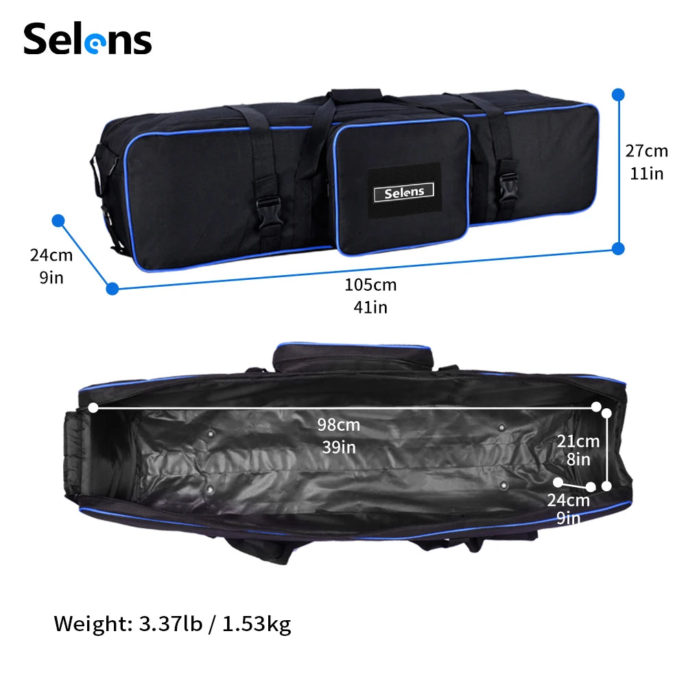 Selens Photography Equipment Camera Bag 72cm/105cm Waterproof Carrying Case With Padded For Photo Studio Lights Stand Tripod Bag