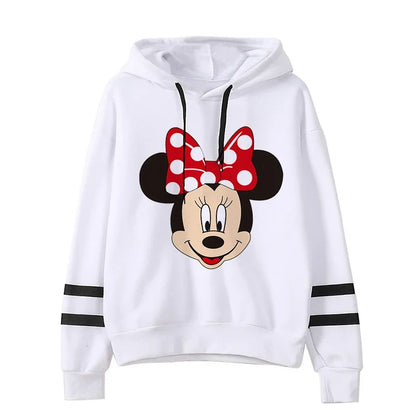 Grunge Harajuku Cartoon Anime Sweatshirt Disney Minnie Mouse Hoodie Clothes Girl Boy Mickey Hoody Top Hoodies Y2k 90s Kawaii