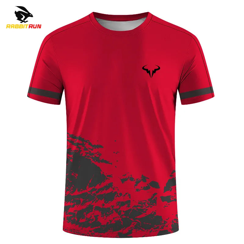 Badminton and Tennis Series 3D Printed Men's and Women's Outdoor Extreme Sports Short Sleeved Round Neck T-shirt with Fashionabl