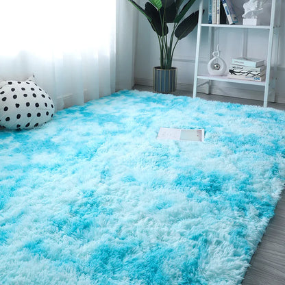 Carpets For Living Room Modern Sofas Grey Fluffy Carpet Bedroom Decoration Anti-slip Furry Large Rug Washable Floor Covering Mat