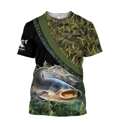 2023 New Men's T-Shirts Short Sleeve Tops Summer Clothing Fishing Graphic Shirts Men Dress Streetwear O-Neck Pullovers 5XL Tee - MAGNET MARKET