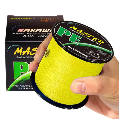 Bakawa 4x-Strand Braided Fishing Line 300M 500M 1000M Japanese Multifilament Pe Wire For Saltwater Durable Woven Thread Tackle