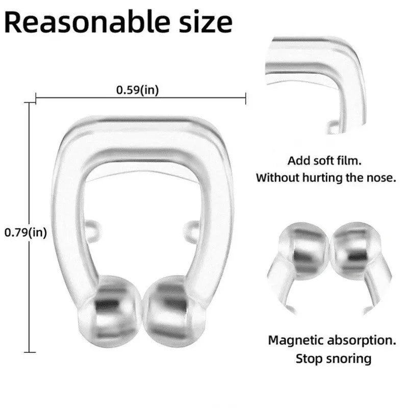 Magnetic Anti-Snore Nose Clip - Sleep Aid Device for Improved Breathing - MAGNET MARKET