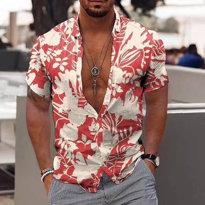 2023 Coconut Tree Shirts For Men 3d Printed Men's Hawaiian Shirt Beach 5xl Short Sleeve Fashion Tops Tee Shirt Man Blouse Camisa