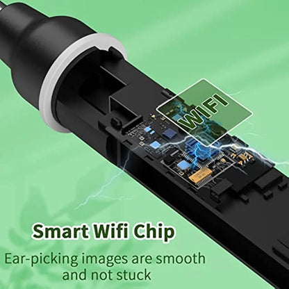 Ear Wax Removal Tool, 1920P HD Ear Cleaner with 6 LED Lights, 3mm Mini Visual Ear Camera for iPhone, iPad, Android