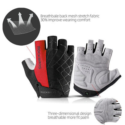 ROCKBROS Half Finger Cycling Gloves: Comfort & Protection for MTB Riders! 🚴‍♂️🔥