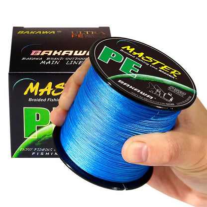 Bakawa 4x-Strand Braided Fishing Line 300M 500M 1000M Japanese Multifilament Pe Wire For Saltwater Durable Woven Thread Tackle