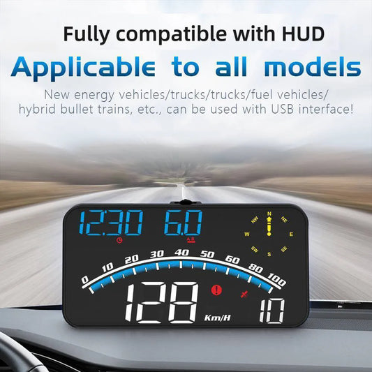 Hud Head Up Display Car Auto GPS Speedometer Vehicle Speed Display Voltage Multifunction Projector Car Electronics Accessories