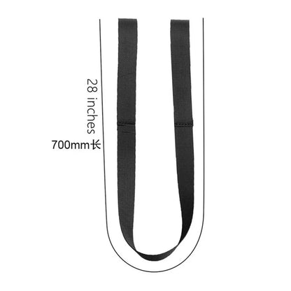 Nylon Ski Boots Carrier Belt Hands-Free Shoulder Carry Or Hold In Hand 2.5*70cm Polyester Black Winter Sports Accessories