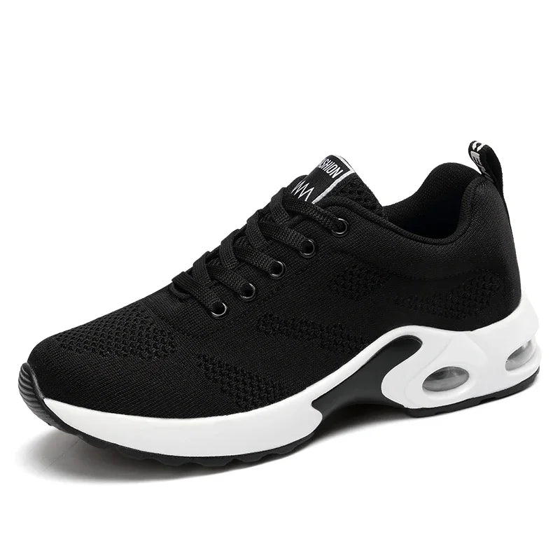 Unisex Sneakers Fashion Men Sneakers Lace Up Round Toe Cushioning Running Shoes Woman Trainer Race Breathable Couple Tenis Shose