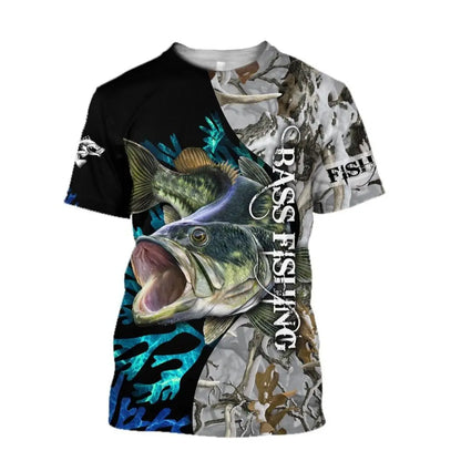 2023 New Men's T-Shirts Short Sleeve Tops Summer Clothing Fishing Graphic Shirts Men Dress Streetwear O-Neck Pullovers 5XL Tee - MAGNET MARKET