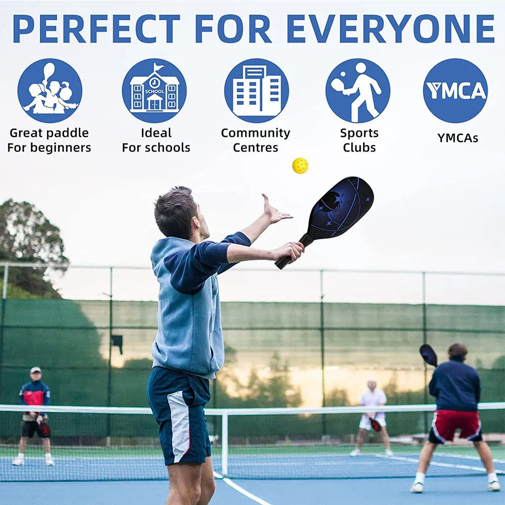 Pickleball Paddles Carbon Fiber Surface USAPA Approved Seat Pickleball Paddle Racket Honeycomb Core Gift Kit Indoor Outdoor