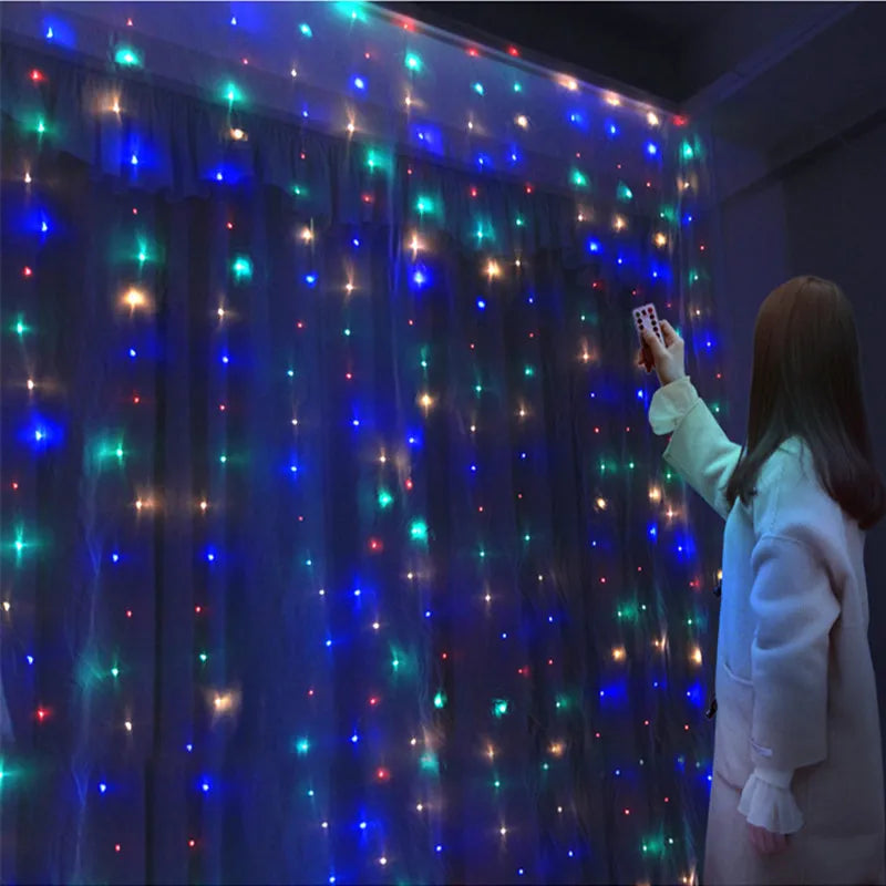 Twinkle Magic: USB-Powered Curtain Garland Fairy Lights - MAGNET MARKET