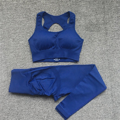 2023 Plus XL Seamless Women Fitness Arise Epic Yoga Sets High Waist Gym Scrunch Leggings Sports Bra Workout Active Wear Suits