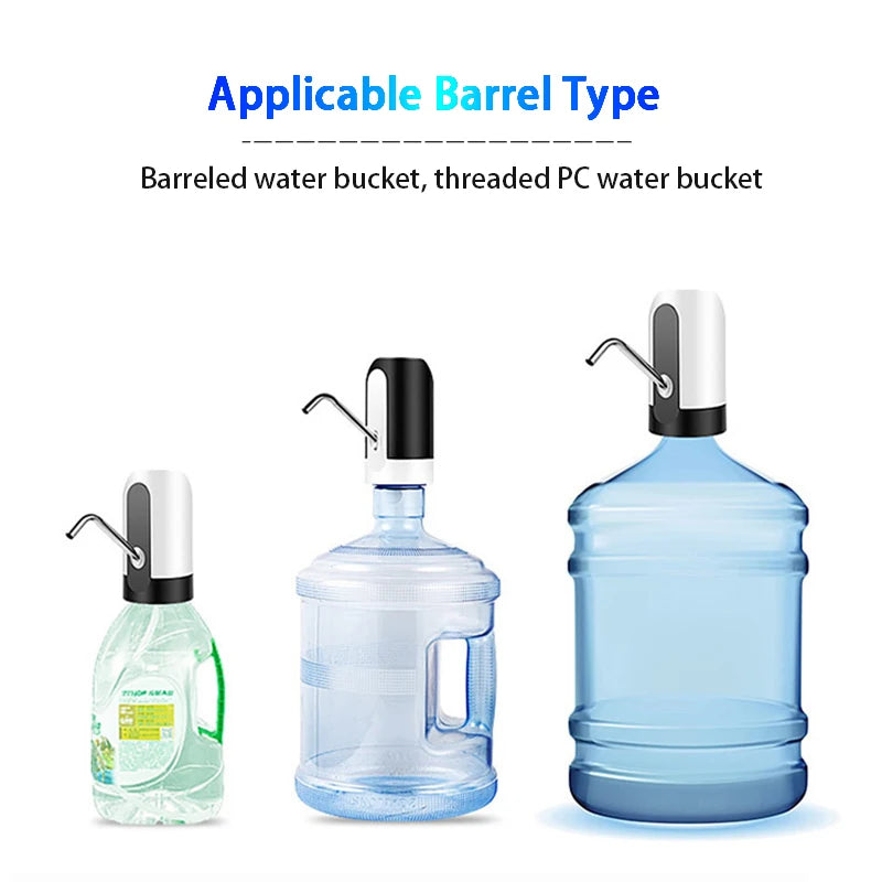 Portable Electric Cold Water Dispenser - USB Rechargeable Bottle Pump for Convenient Drinking - MAGNET MARKET