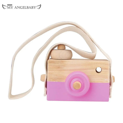 Cute Nordic Hanging Wooden Camera Toys Kids Toy Gift 9.5*6*3cm Room Decor Furnishing Articles Wooden Toys For Kid