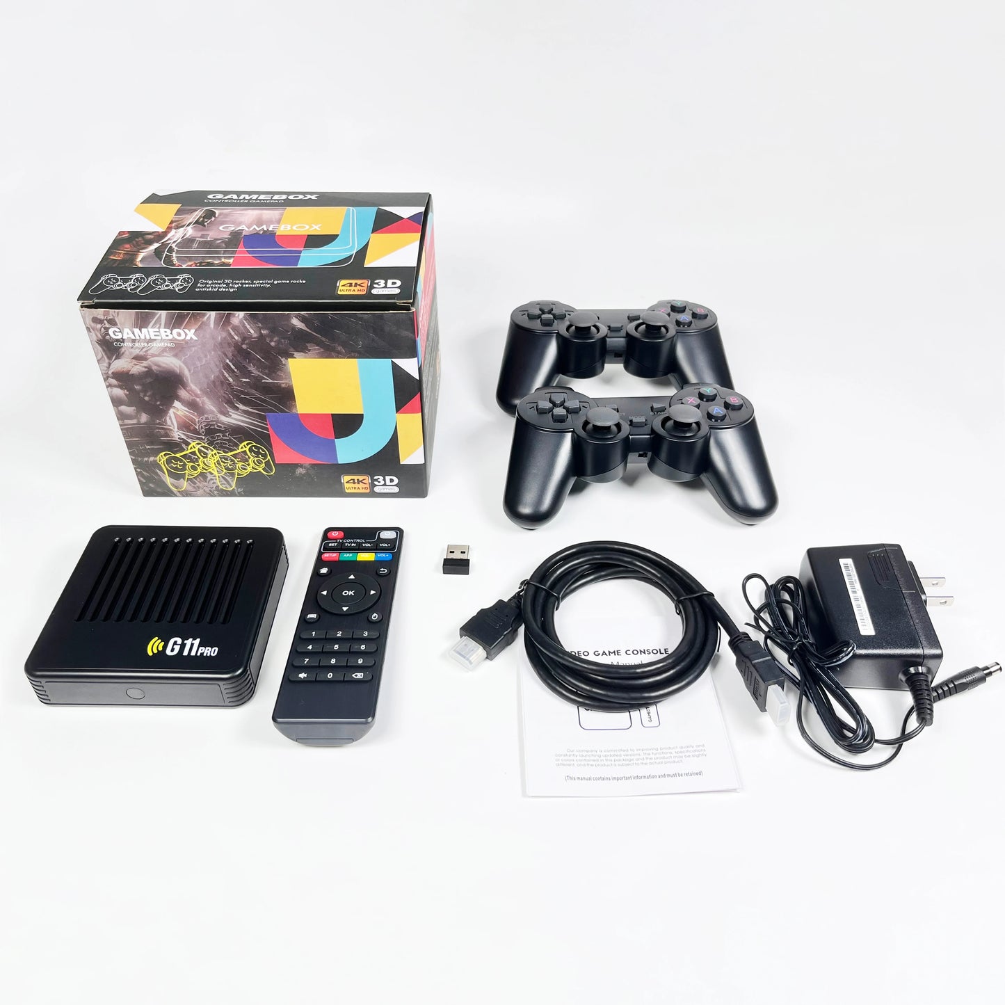 G11 Pro Video Game Box Retro Game Console 4K S905X3 Android 9.0 Dual System 256G  TV Gaming BoxBuilt in 60000 Retro Games Home