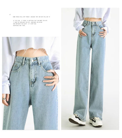 Low waist denim trousers