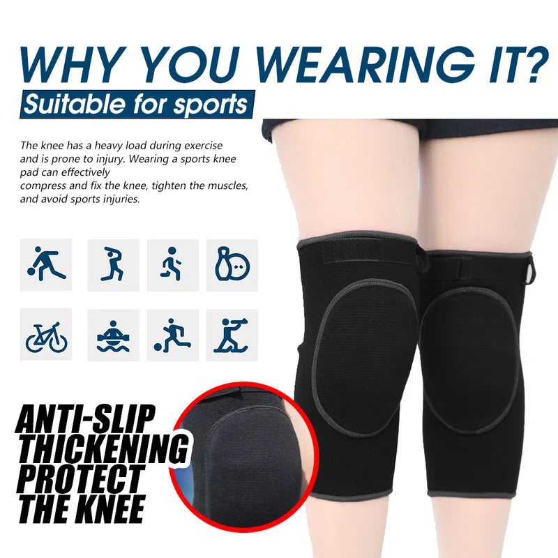 Sports Kneepad Dancing Knee Protector Volleyball Yoga Knee Brace Support Winter Leg Warmers Workout Training Accessorie Bandage