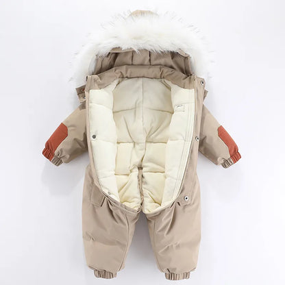 Cozy Winter Snowsuit Romper: Warmth and Style for Little Snow Explorers