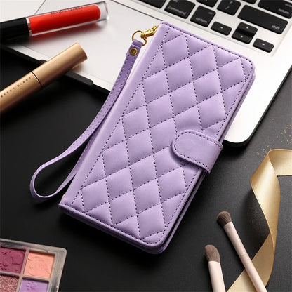 Checkered Leather Case For Xiaomi Redmi Note 12S 11S 10S 9S 12 11 10 9 8 Pro Plus 5G 9S 9T 9A 9C 10C 12C Flip Wallet Phone Cover