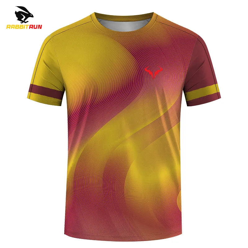 Badminton and Tennis Series 3D Printed Men's and Women's Outdoor Extreme Sports Short Sleeved Round Neck T-shirt with Fashionabl