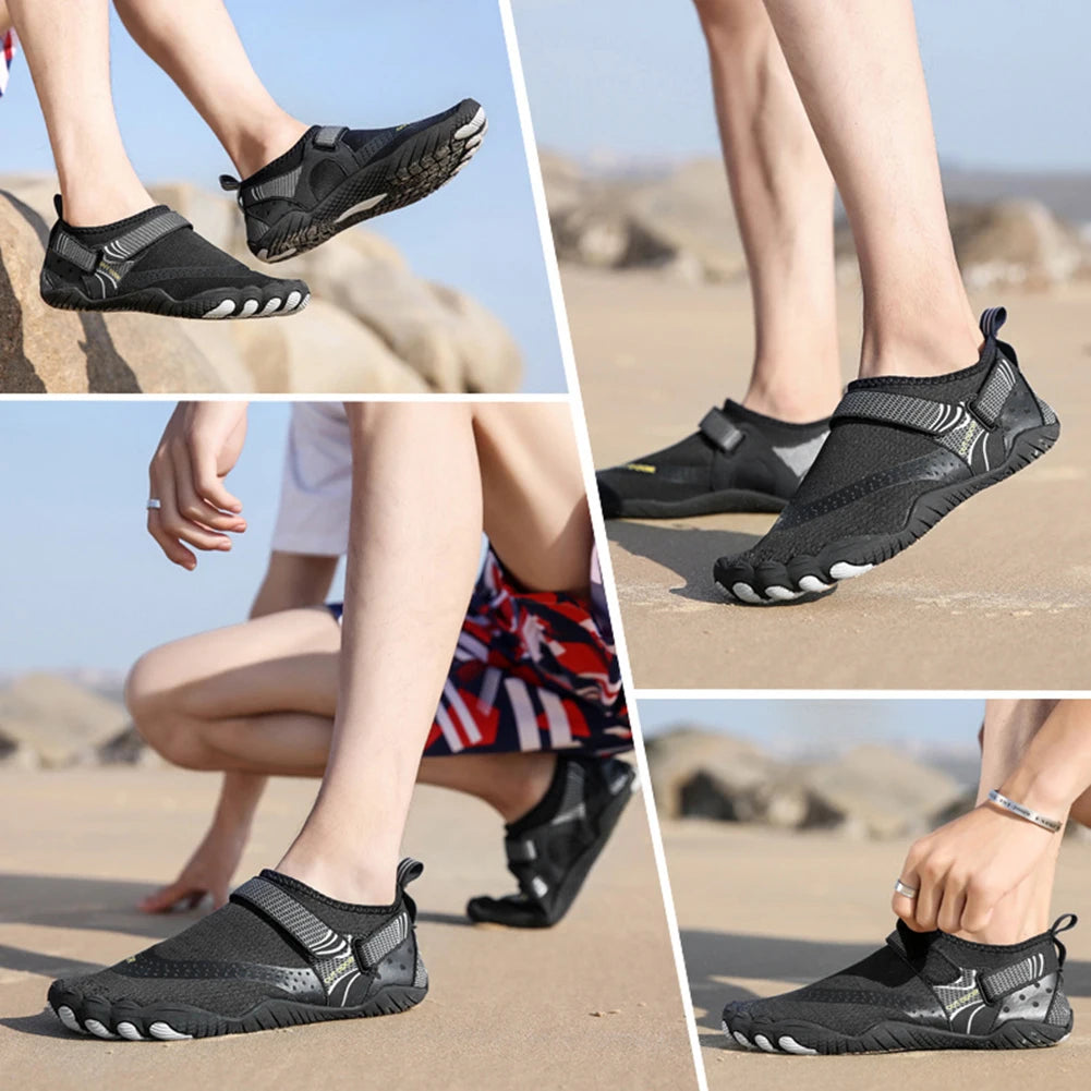 Unisex Swimming Water Shoes Men Barefoot Outdoor Beach Sandals Upstream Aqua Shoes Plus Size Nonslip River Sea Diving Sneakers