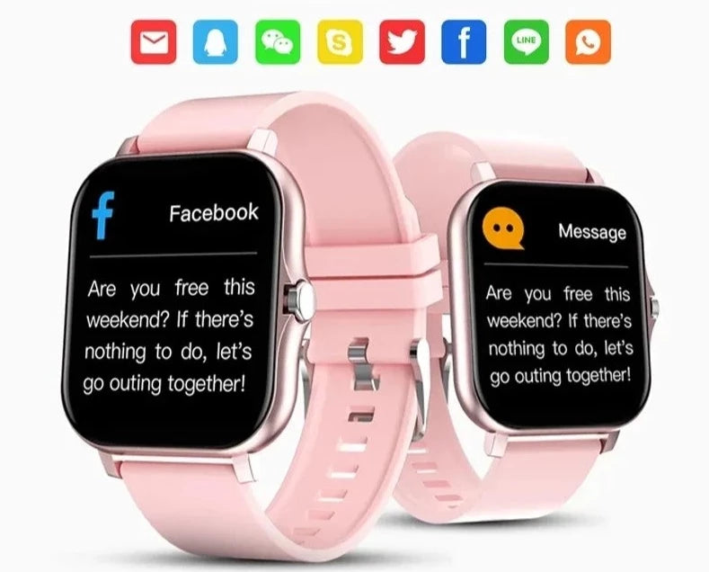 Smart Watch Women Bluetooth Call Watch Fitness Tracker Waterproof Sport Smart Clock Fashion Ladies Men Smartwatch - MAGNET MARKET