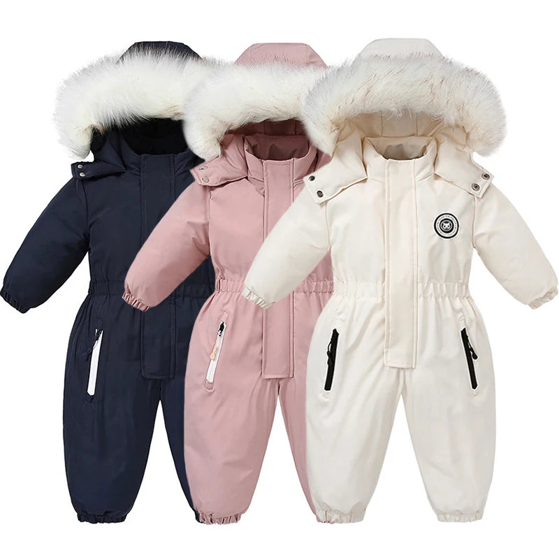 Cozy Winter Ski Suit: Childdkivy's Warm Jumpsuit for Adventurous Little Ones - MAGNET MARKET