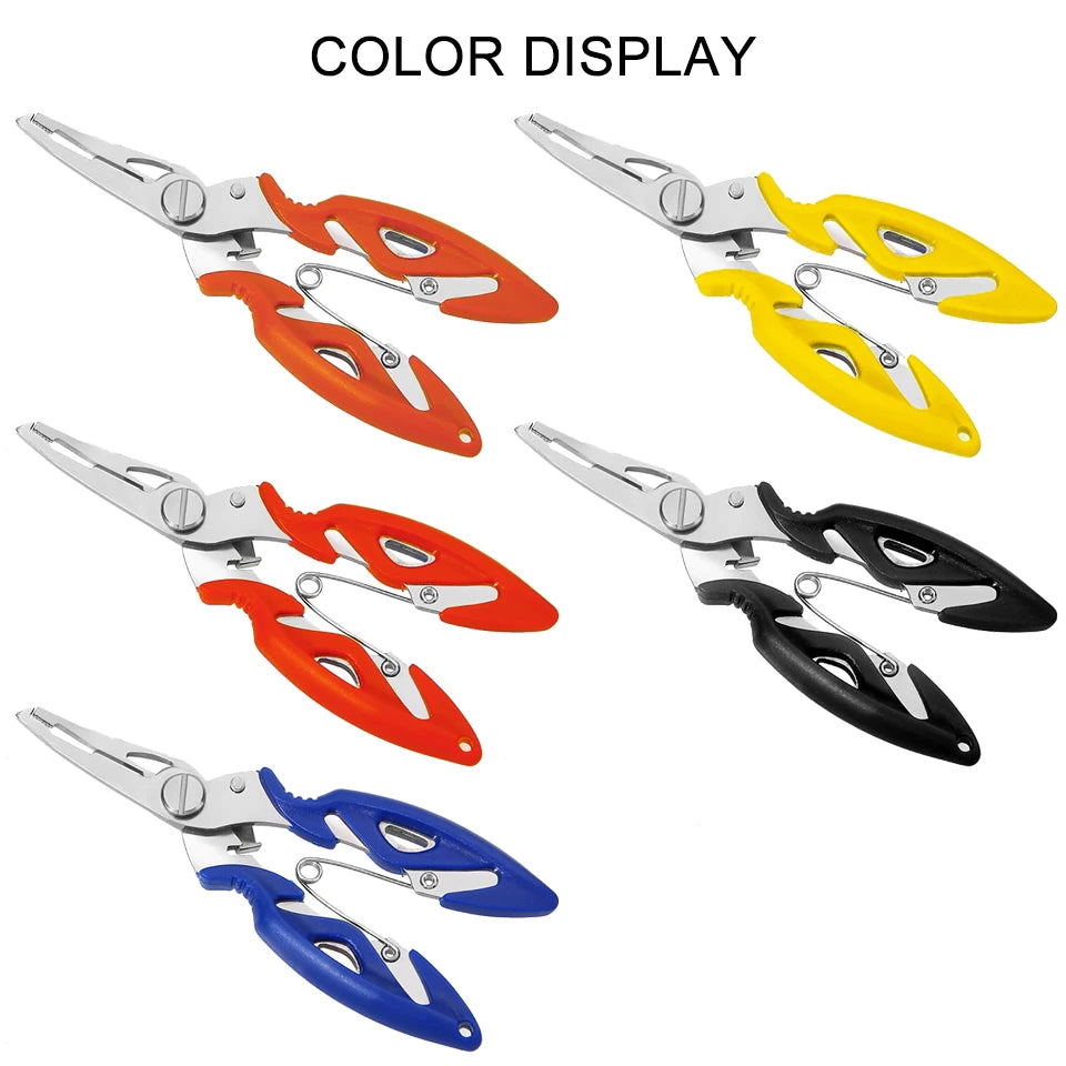 Braid Line Fishing Plier Fish Line Cutter Hook Remover Fishing Tool Multifunction Scissors Knitting Flies Fish Use Tongs