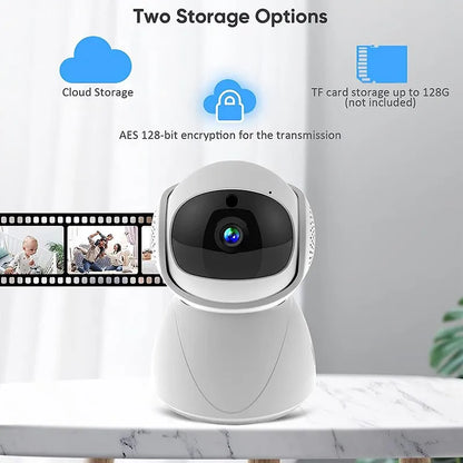 FHD WIFI PTZ Camera IP CCTV Security Protector Surveillance Wireless Camera Smart Auto Tracking Baby Monitor with Google Alexa