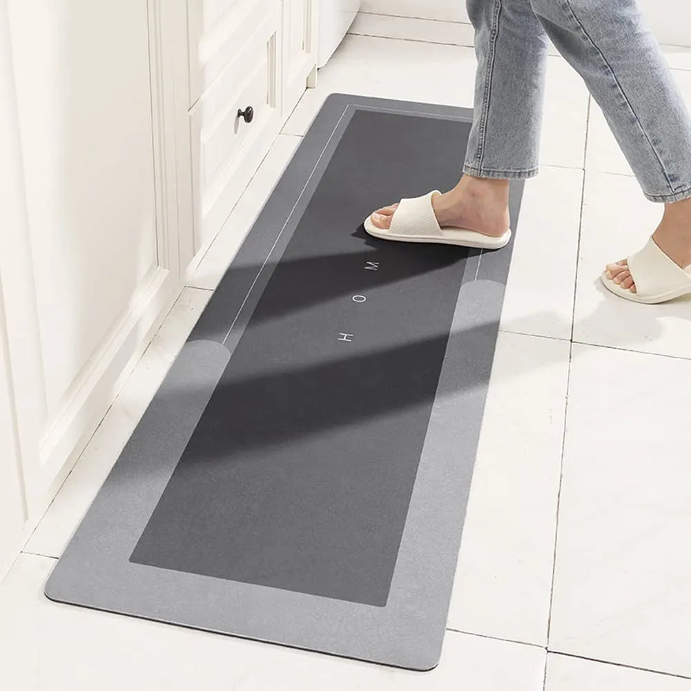 A diatom mud surface kitchen floor rug with super absorbent and non-slip properties - MAGNET MARKET