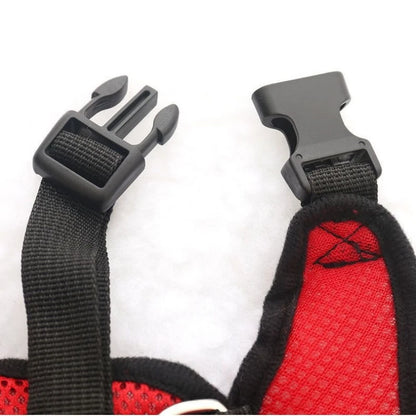 Nylon Adjustable Dog Harness Reflective Soft Breathable No Pull Dog Harness Vest Pet Harness and Leash for Walking Pet Supplies