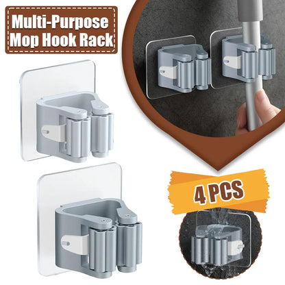 Organize with Ease: 4PCS Wall-Mounted Mop Organizer Holder - MAGNET MARKET