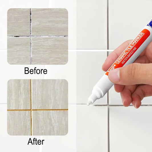 Revitalize Your Tiles: 12-Color Waterproof Grout Pen Set - MAGNET MARKET