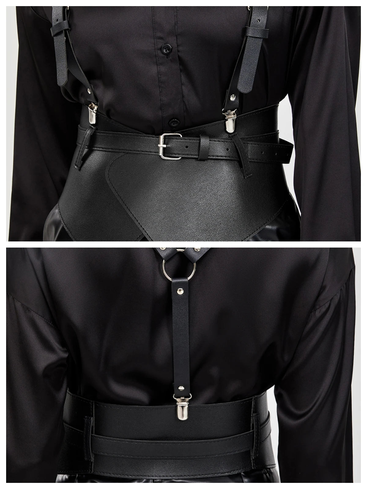 Fashionable Women's Strap Shoulder Belts For Lady Waistband Suspender Decorative Skirt Goth Adjustable For Shirt Dress Overcoat